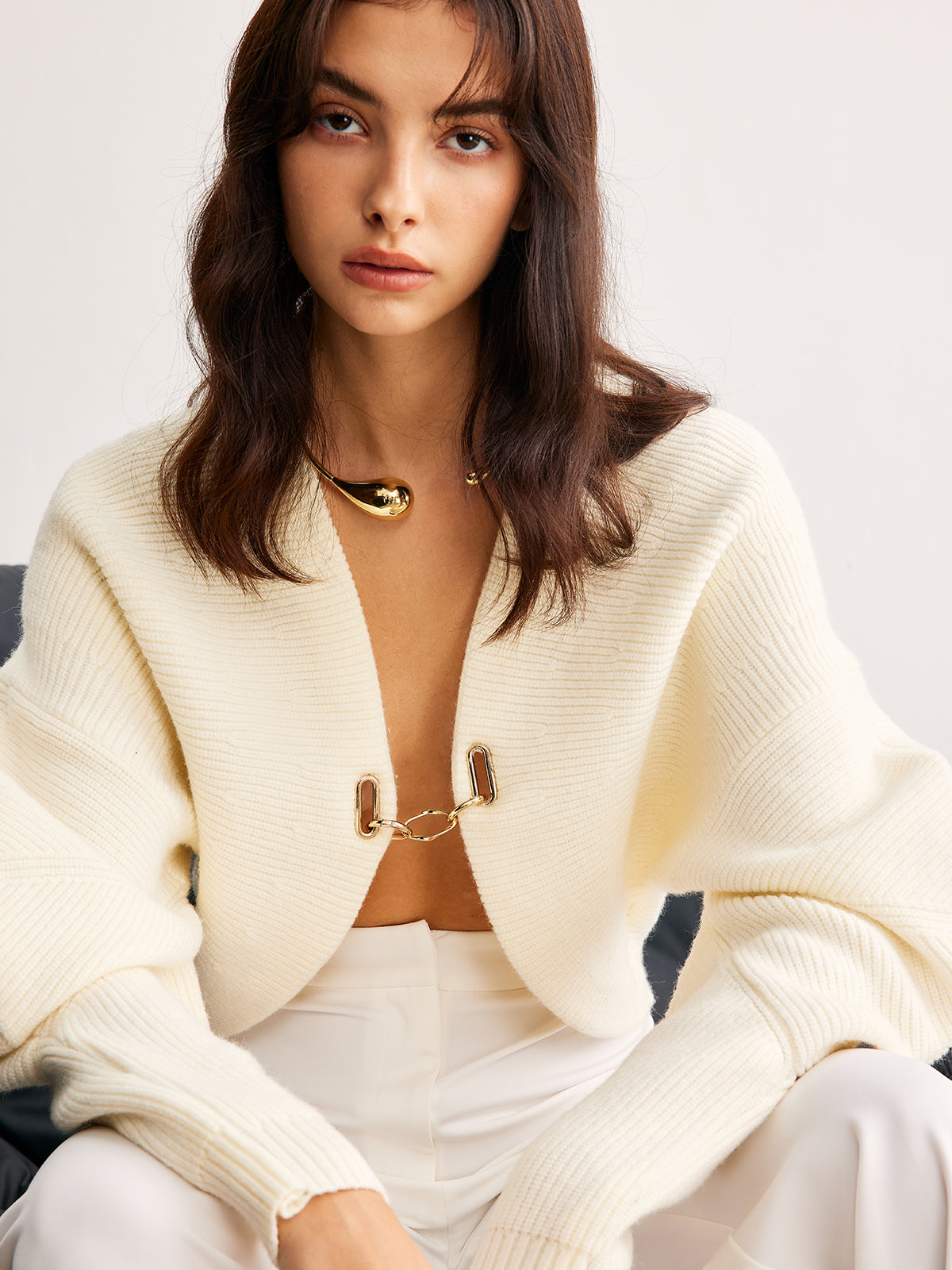 Open Clip Cardigan