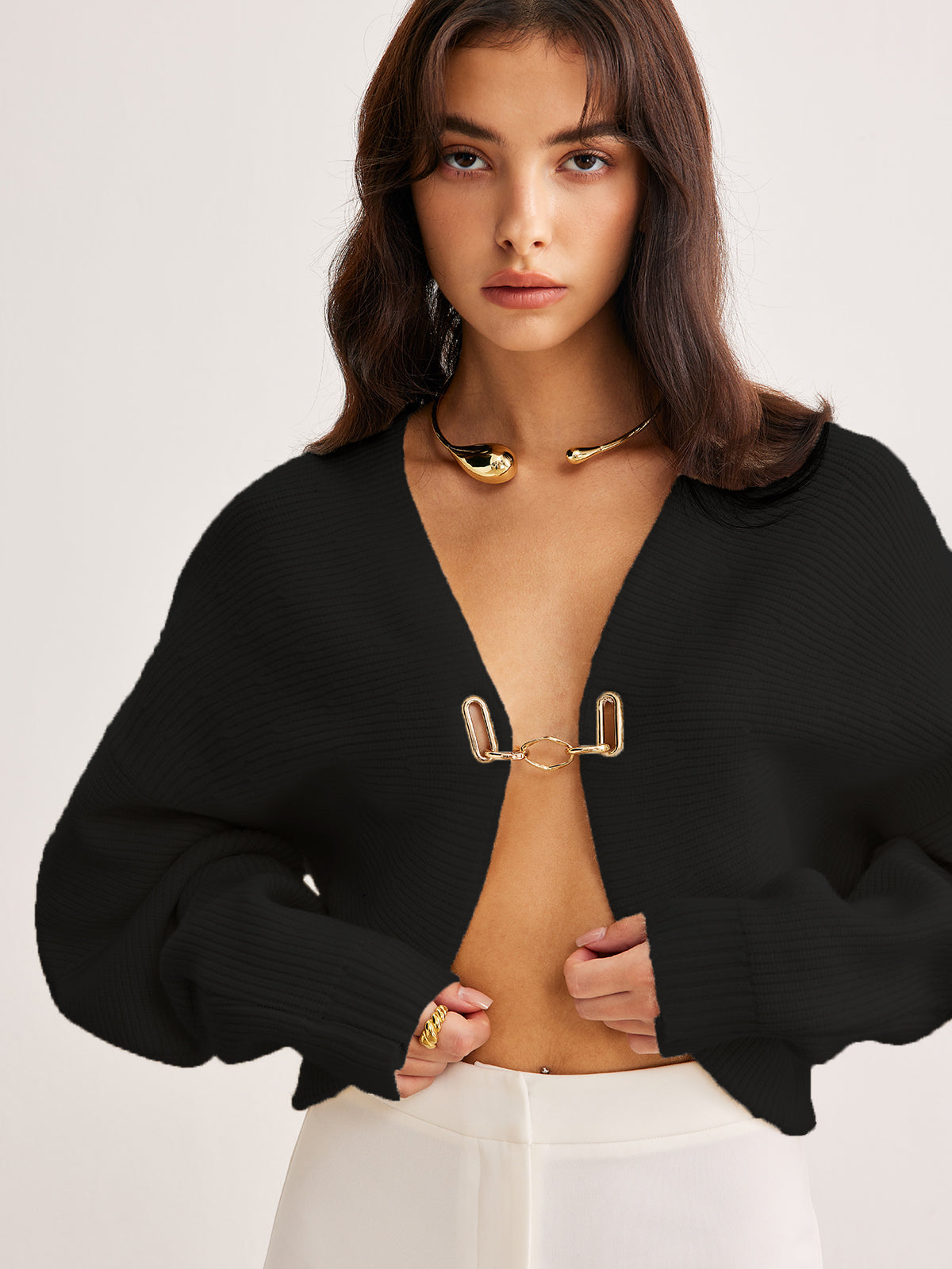 Open Clip Cardigan