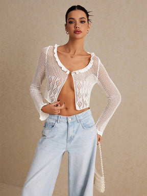 Crochet Knit Cardigan