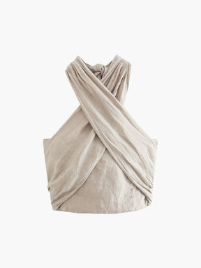 Cotton & Linen Halter Tank
