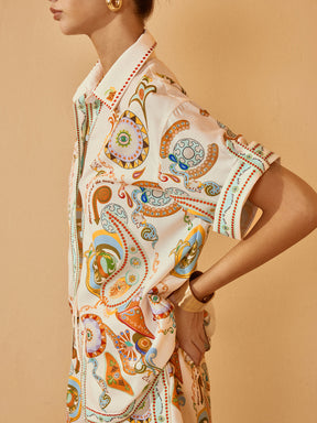Polo Print Half Sleeve Set