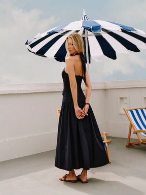 Halter Cross-Collar Dress