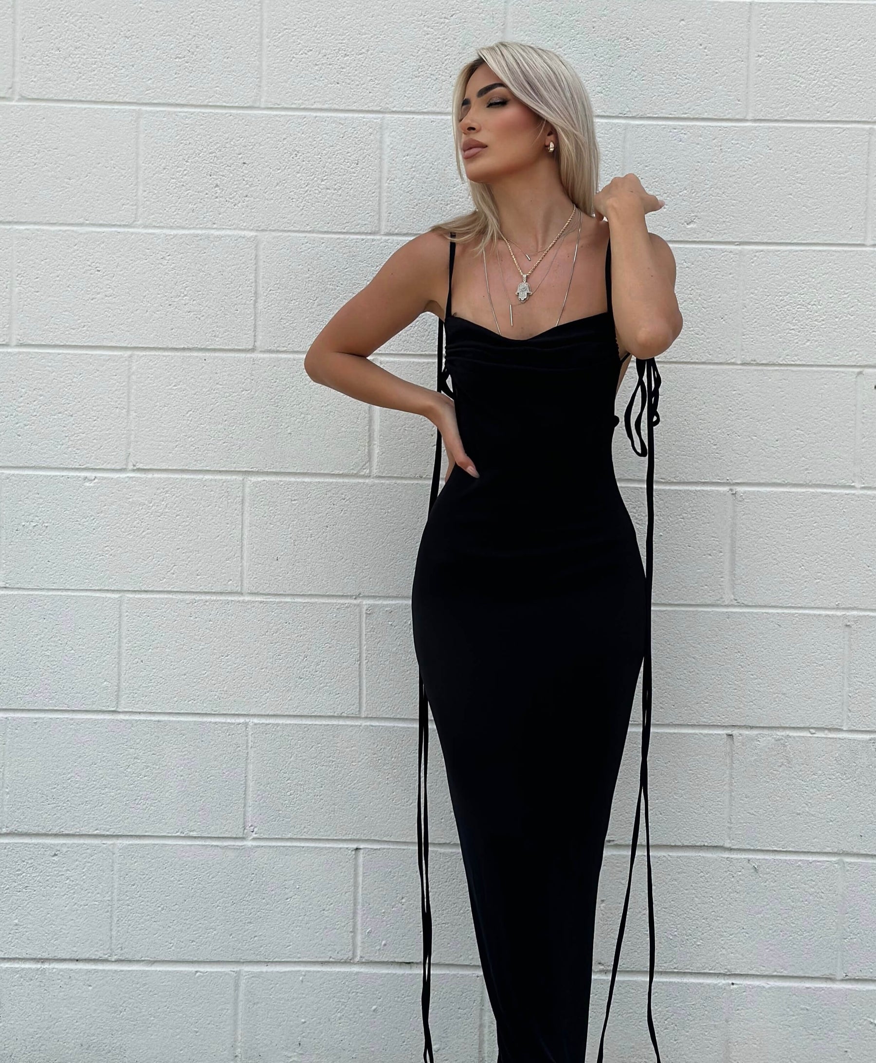 Black Backless Maxi Dress Black Backless Maxi Dress